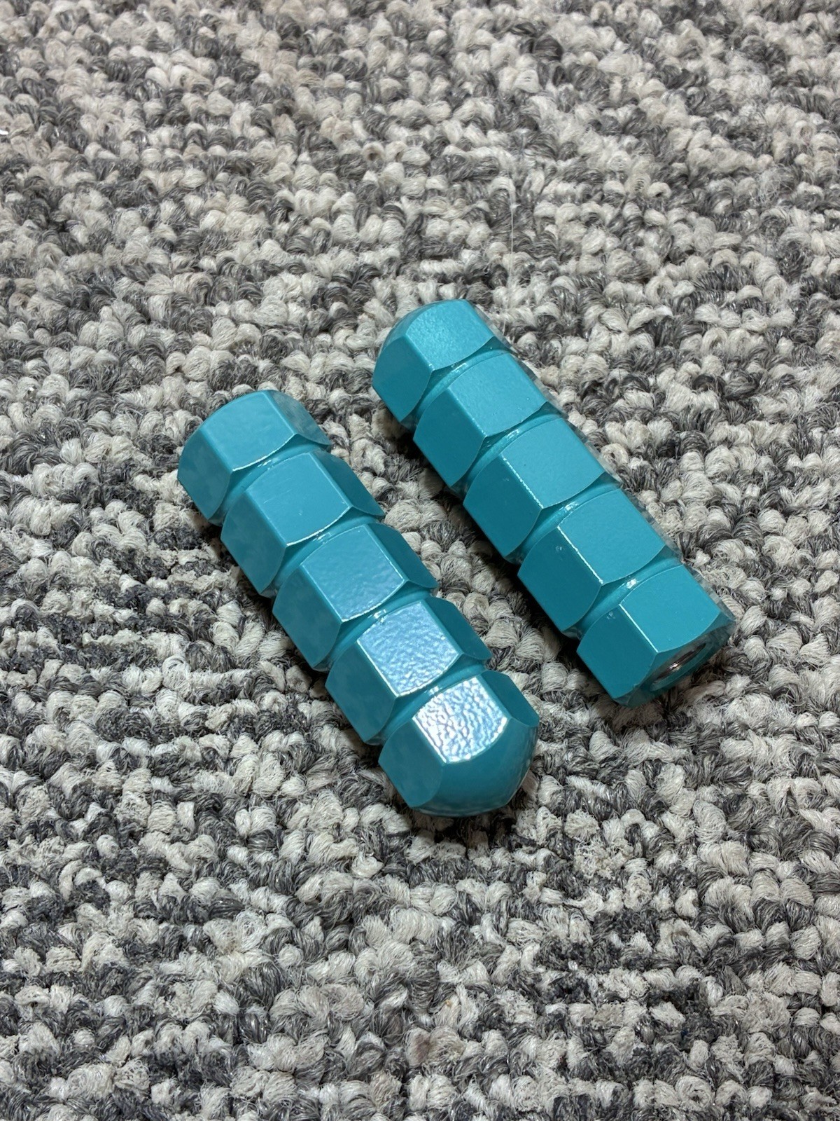 Old School Hard Luck BMX Bullet Pegs Solid 26t 3/8’s Axle Teal