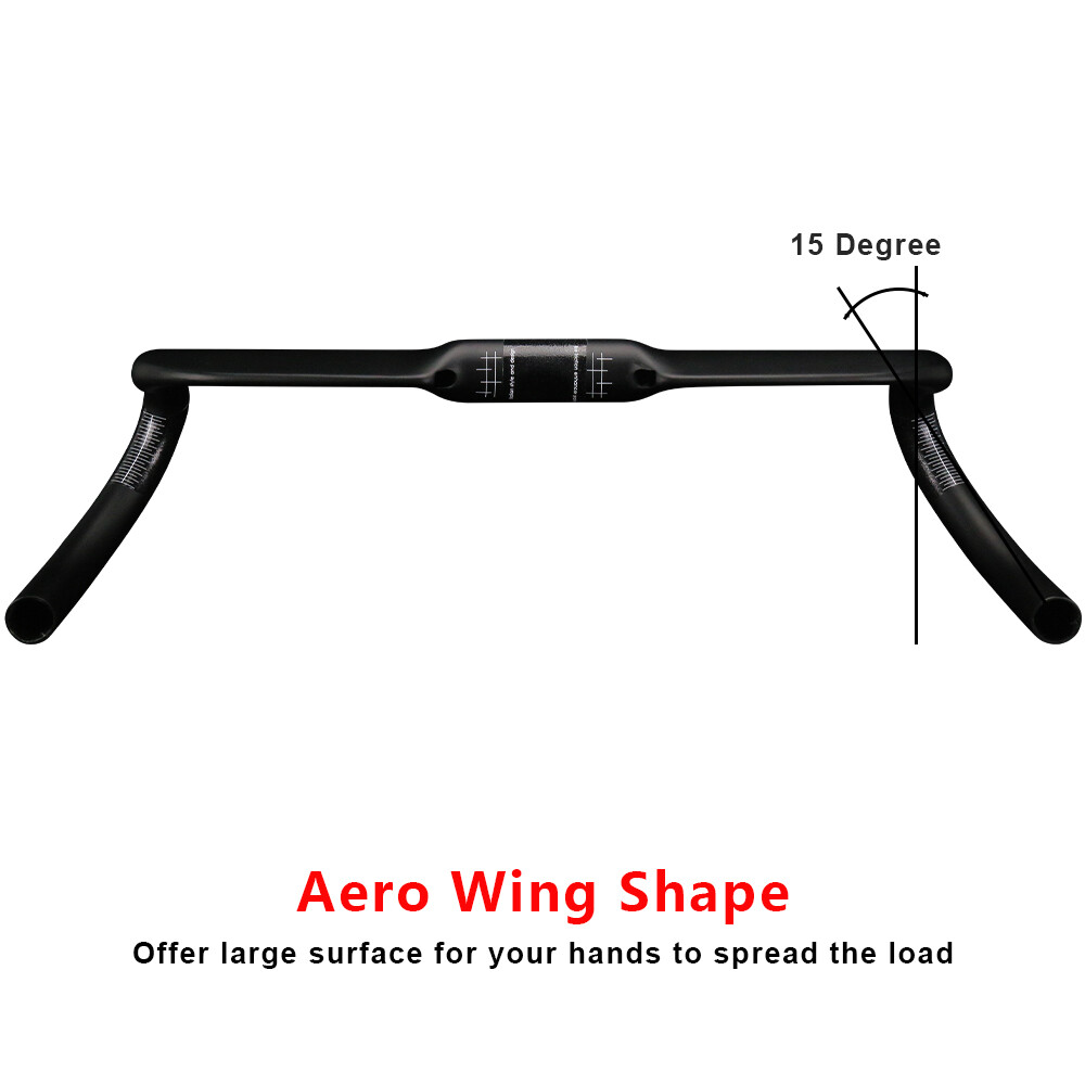 road carbon drop handlebar 31.8 inner routing racing bike bent bar USA stock