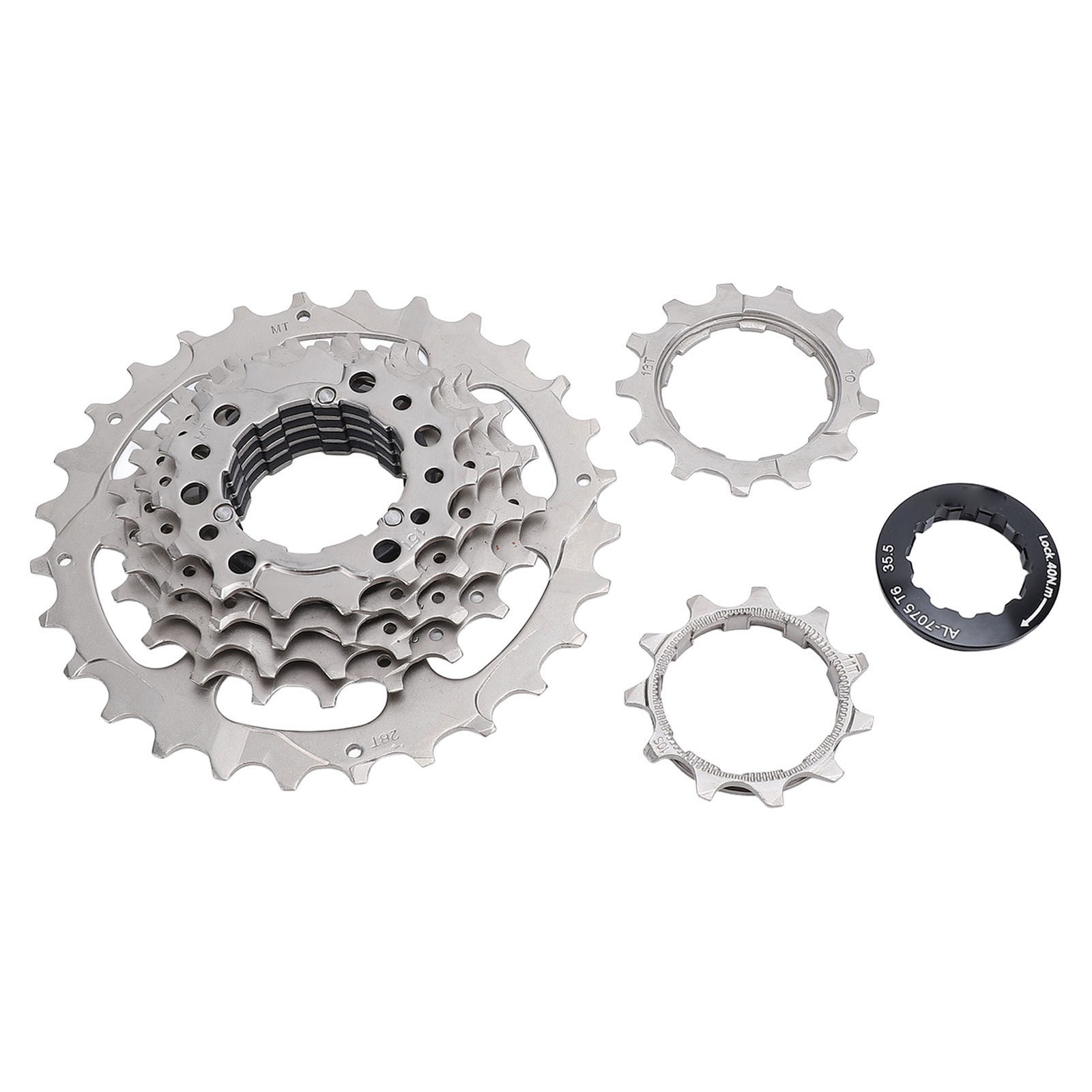 Bike Cassette 7 Speed Stainless Steel Aluminum Alloy Low Noise Bicycle Cass DVGD