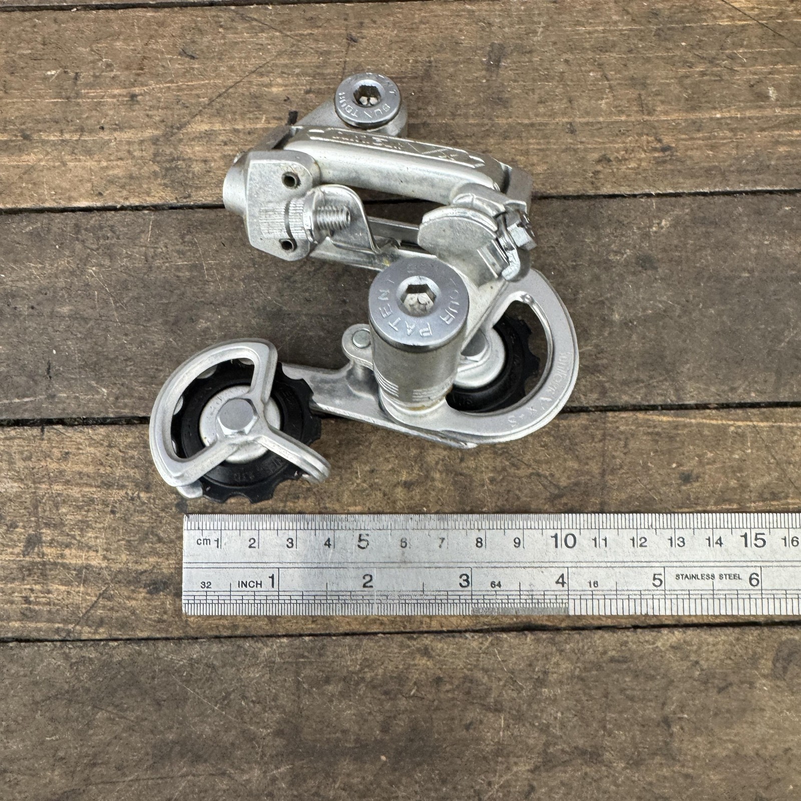 Vintage SunTour VX-S Rear Derailleur NOS New Japan Bike Silver Maeda 1970s Chimo