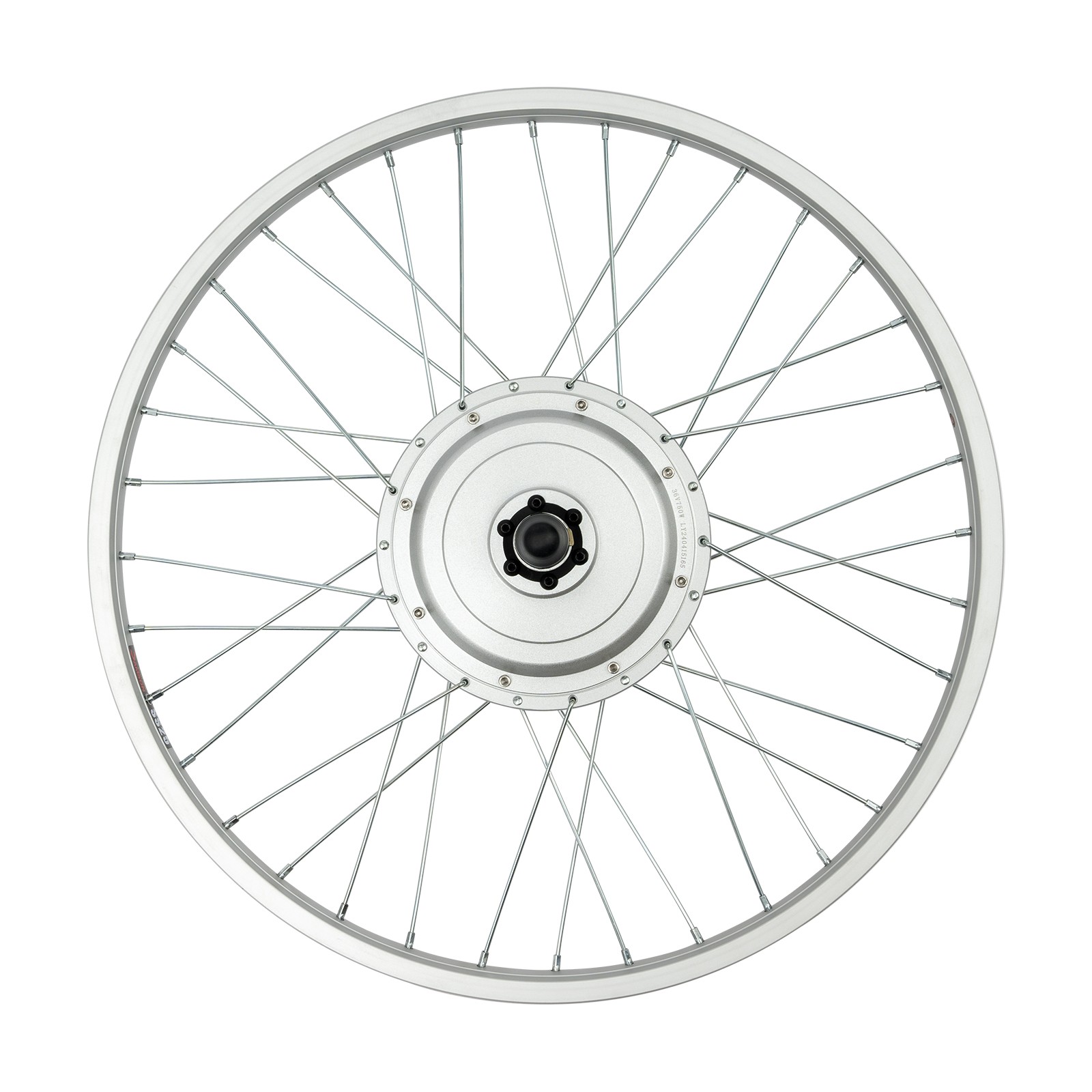 E-bike Conversion Kit Silver 24″ Front Wheel w/ Brushless Hub Motor Modern 750W