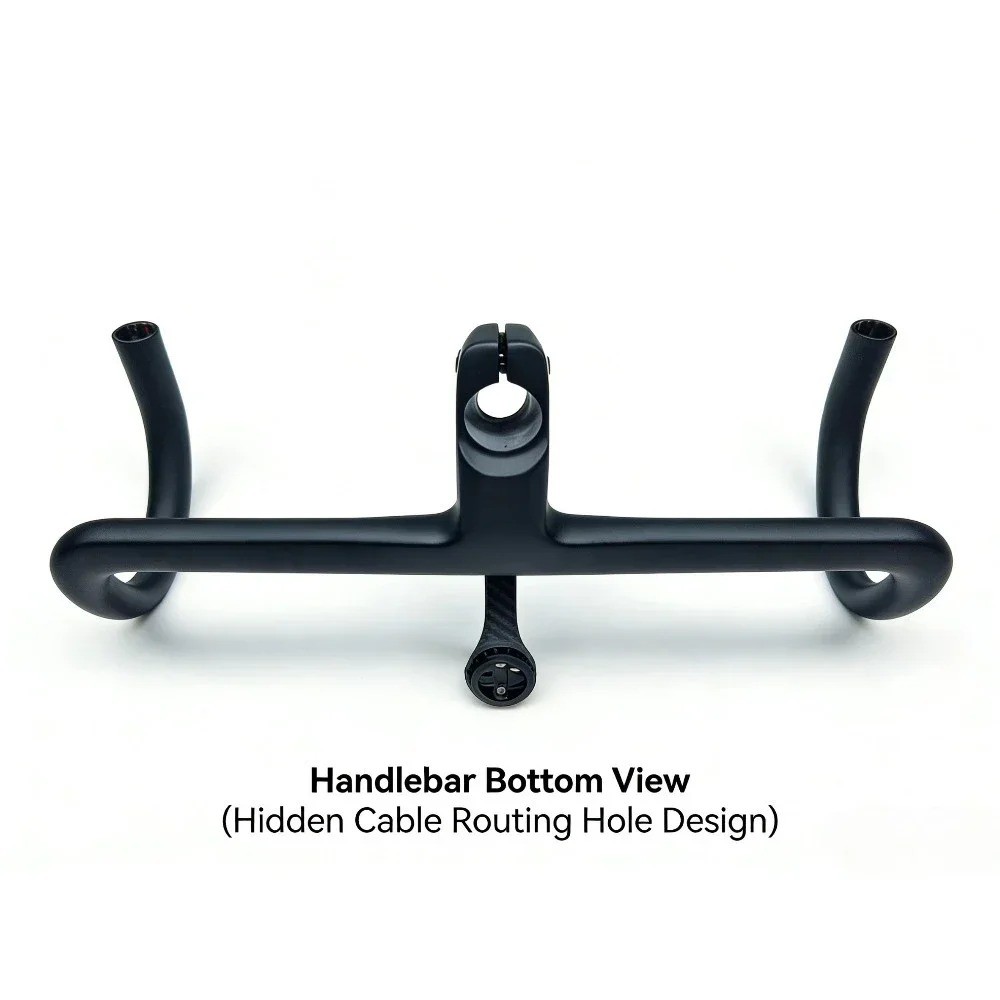 Integrated Carbon Handlebar for Road Bicycles with Full Internal Cable Routing