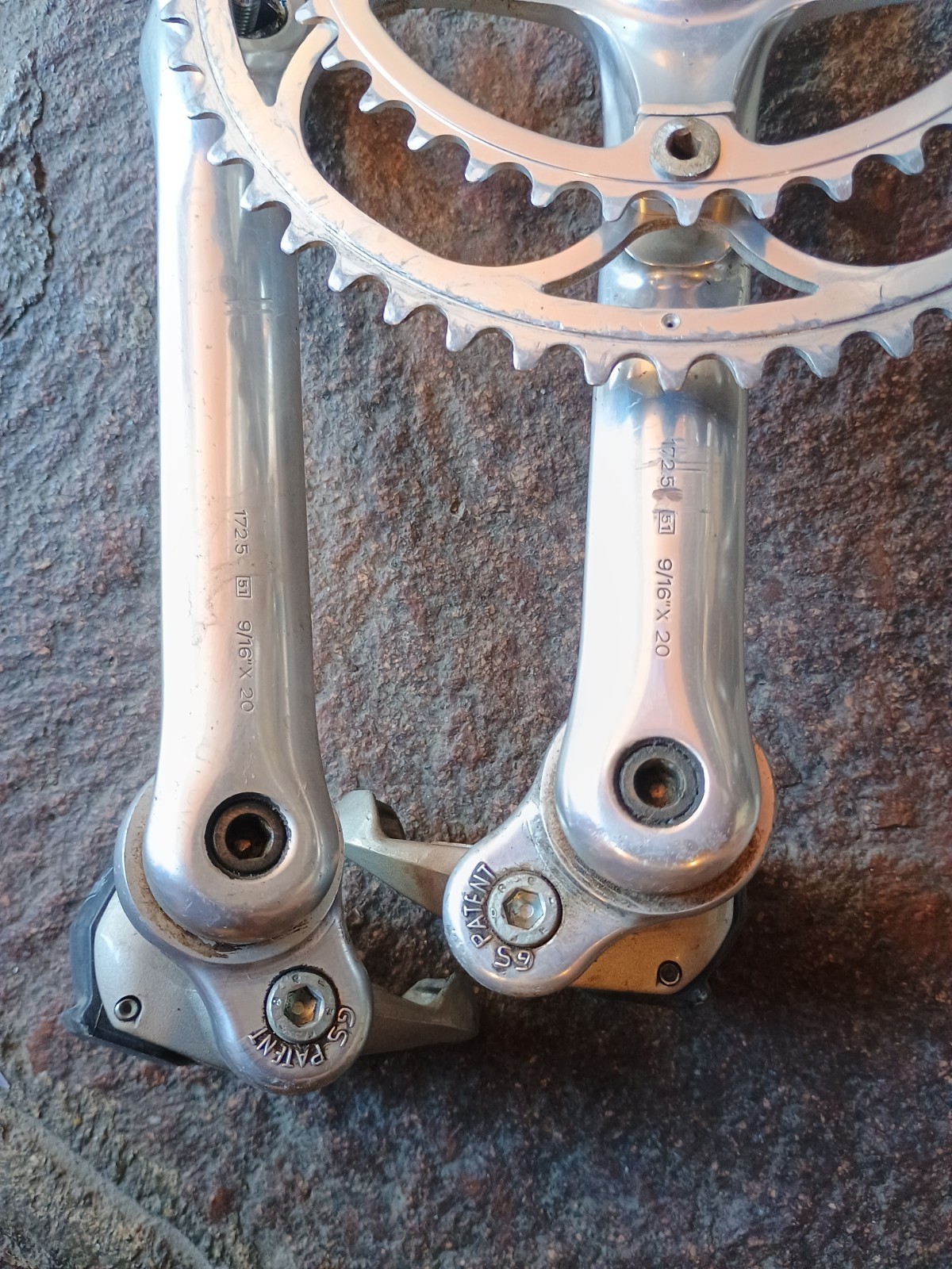No Reserve Vintage Crankset Campagnolo C Record Crankset 172.5mm 52/39+ FD Etc