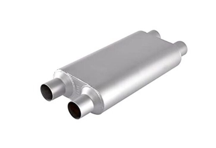 Universal 80Series Mufflers 2.5 Inch Dul Inlet (ID) 2.5 Inch Dul 2.5″ Silver