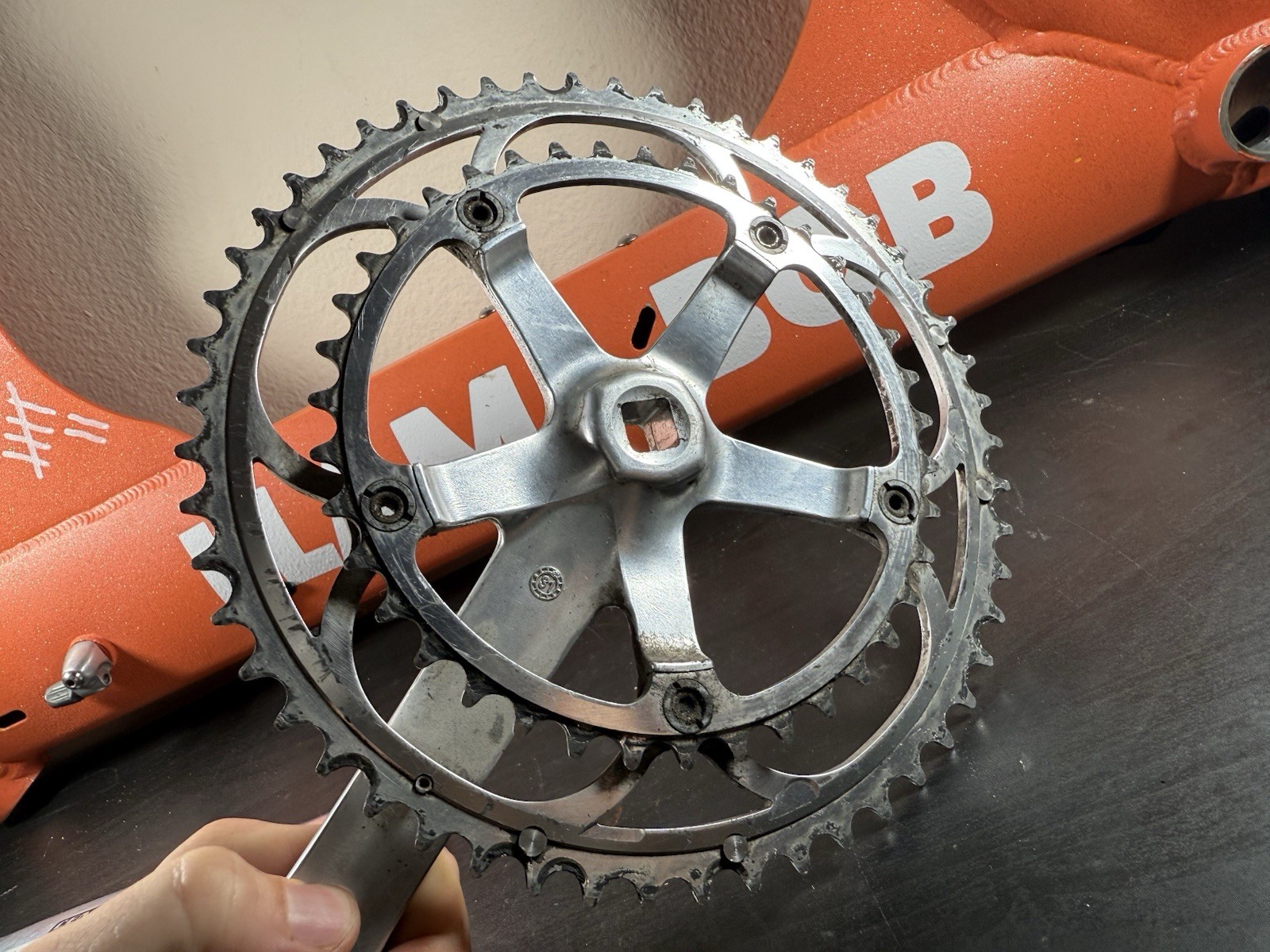 Campagnolo Centaur 10 Speed Double Crankset 53-39 Tooth Silver 170 #11
