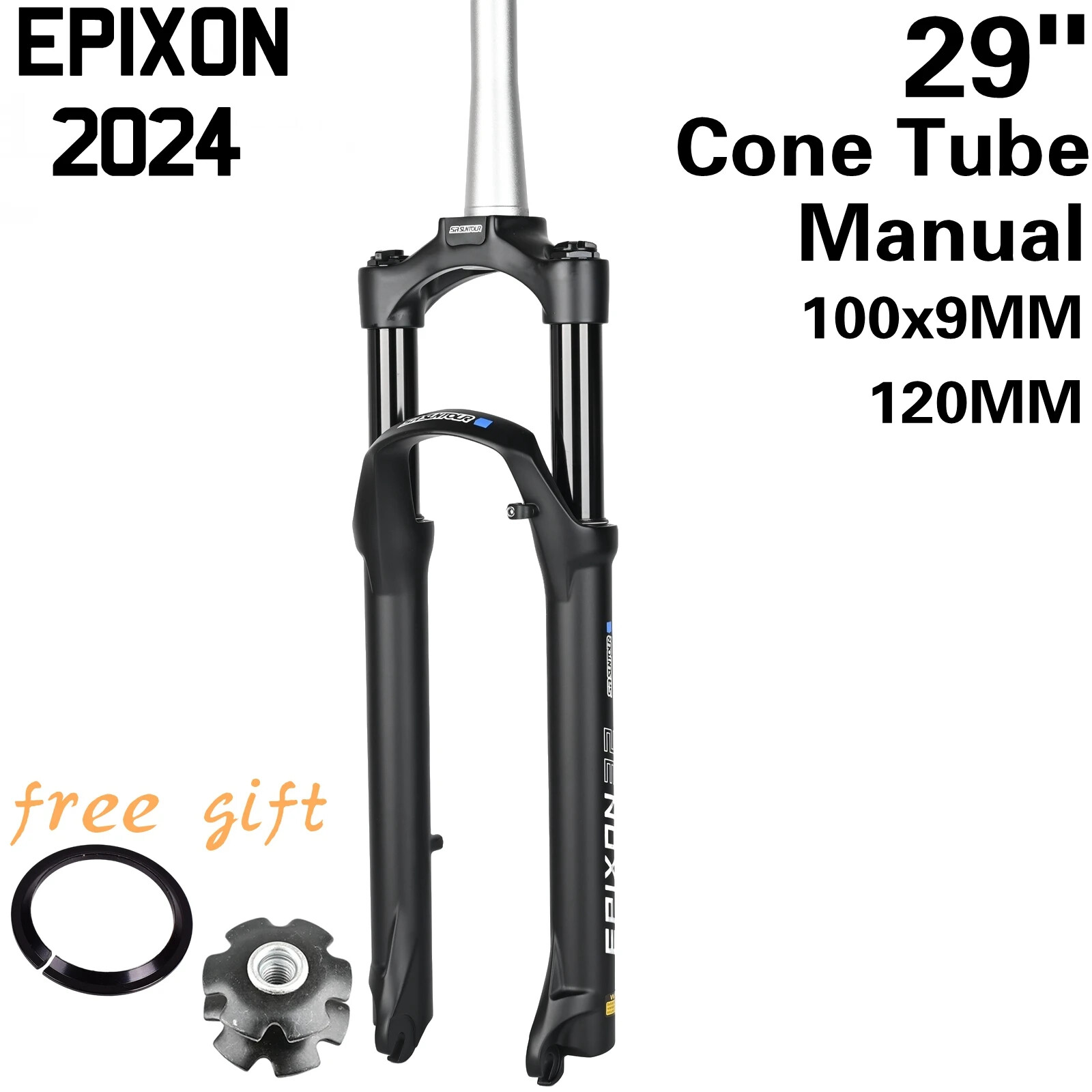 26 27.5 29 Inch Mountain Bike Suspension Fork 100/120mm Air Damping Remote Fork