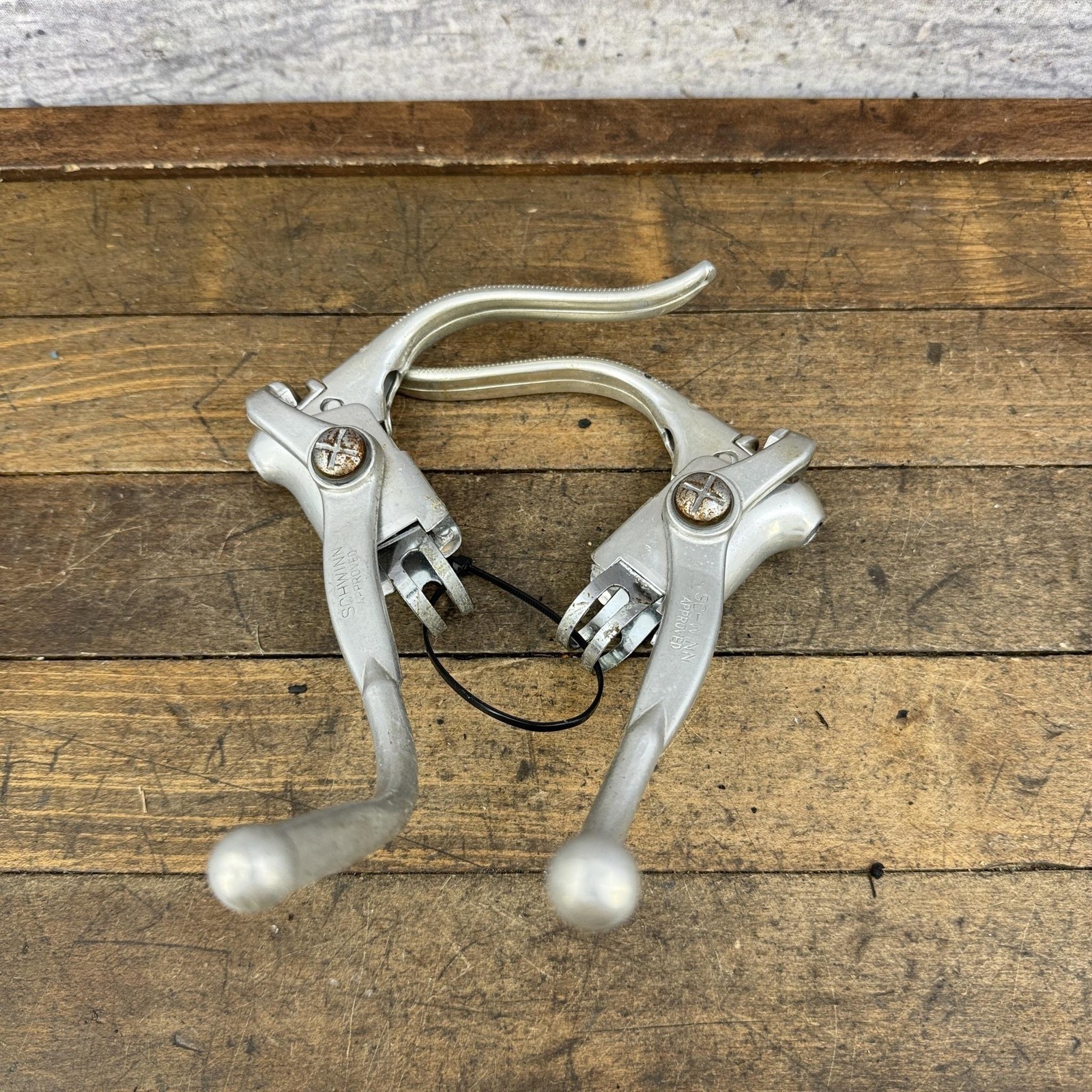 Vintage Schwinn Approved Weinmann Safety Brake Levers Pair Drop Bar Road 77