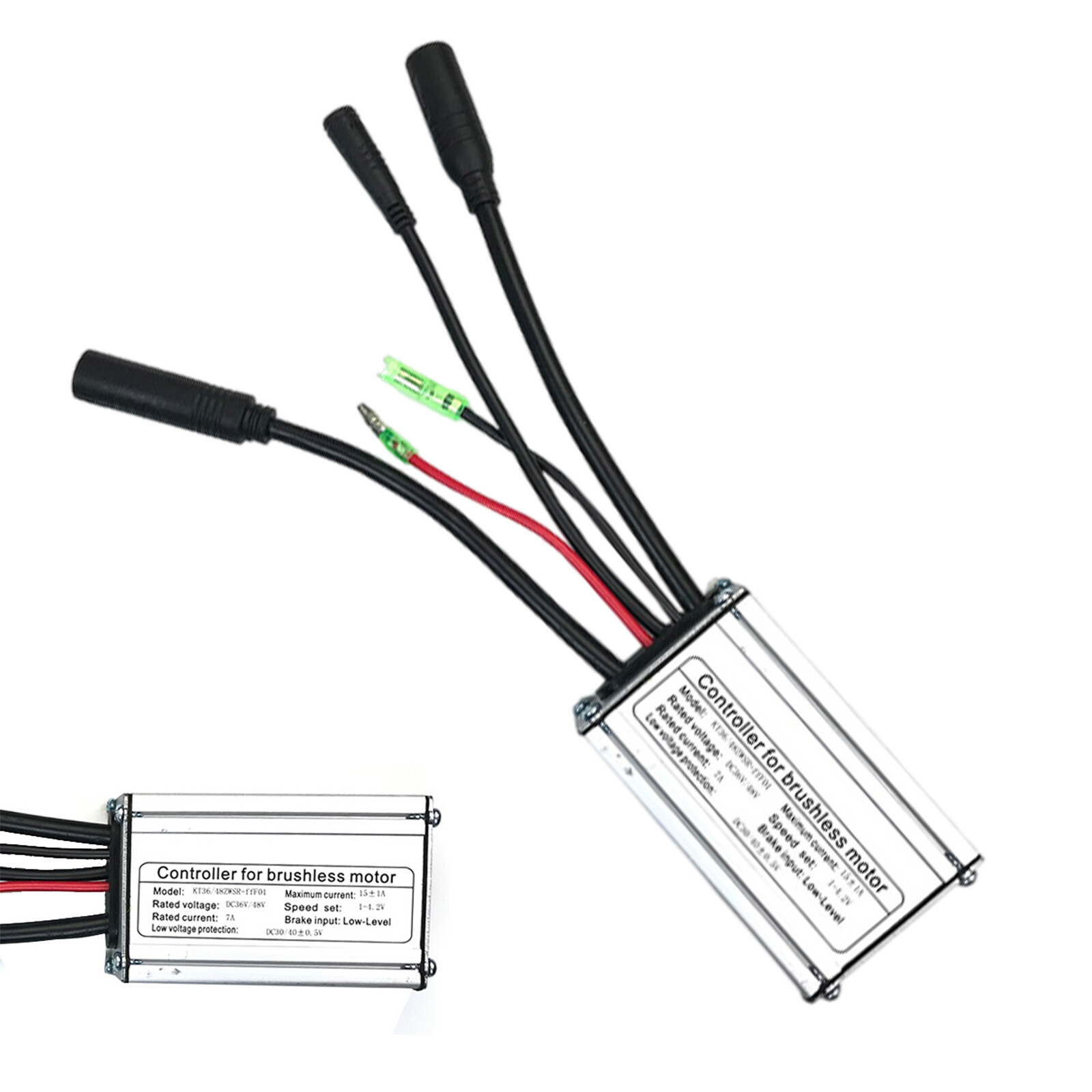 1PC Waterproof Controller 15A 36V/48V 250W/350W Brushless Hub Motor For E-bike
