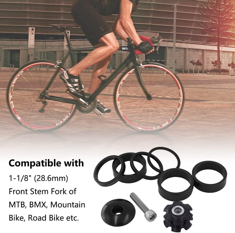High-Quality Aluminium Alloy Headset Spacer Set for Cycling Precision