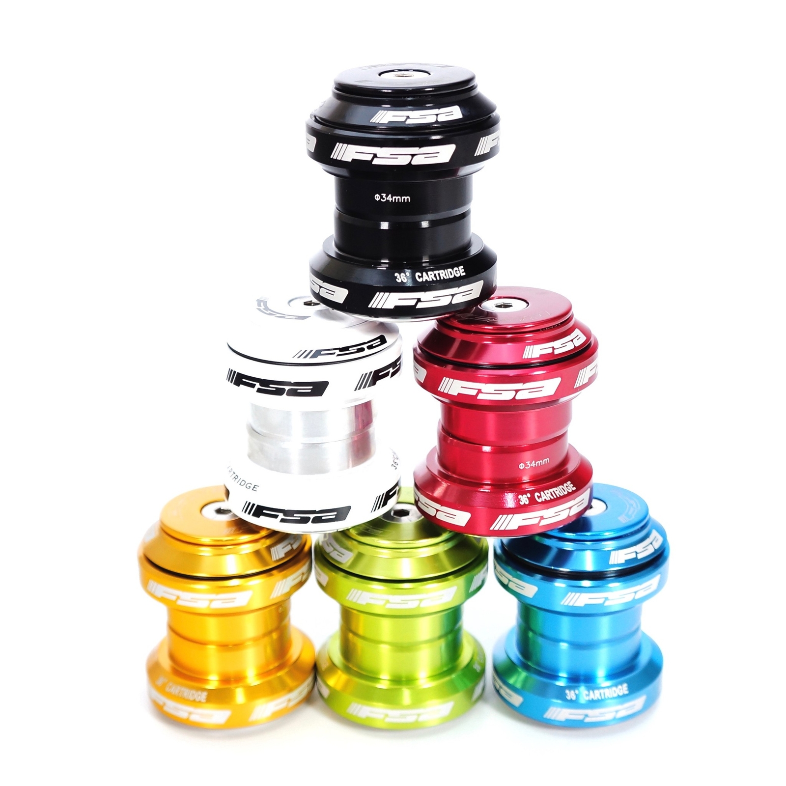 FSA Orbit MX 6 Colors Threadless Bike BIcycle Headset 1-1/8″ 34mm w/ Top Cap