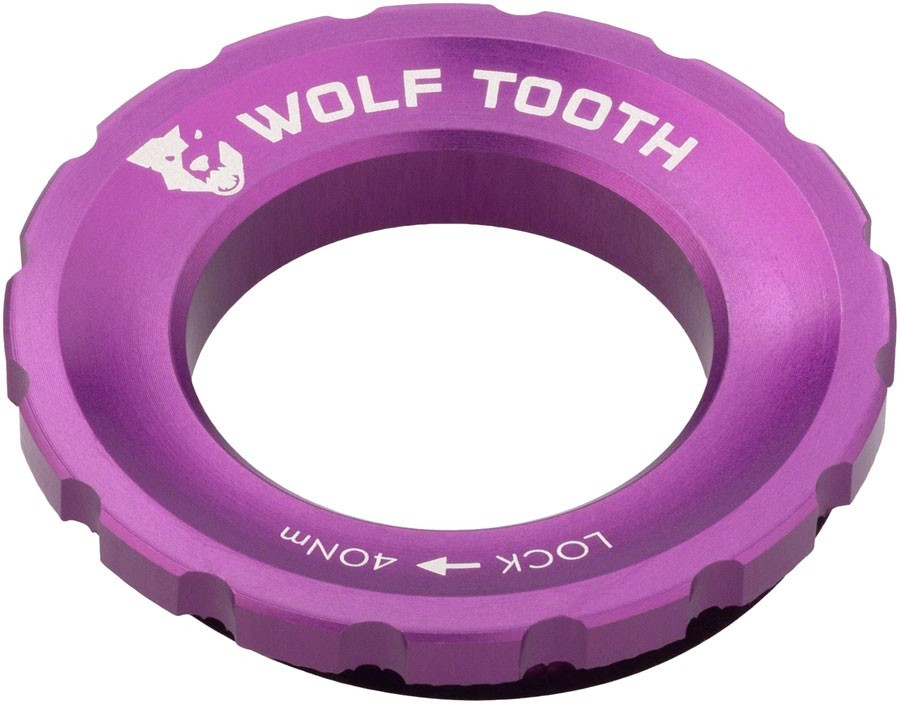 Wolf Tooth CenterLock Rotor Lockring – External Splined, Ultraviolet Purple