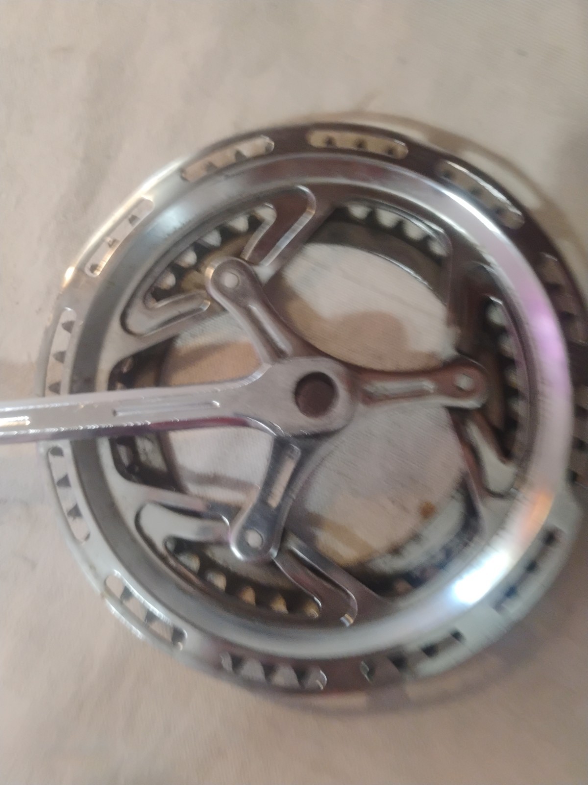 Vintage Nervar Crankset 52/40T 165MM Arm Length For 1/2″ Pedals Made In France