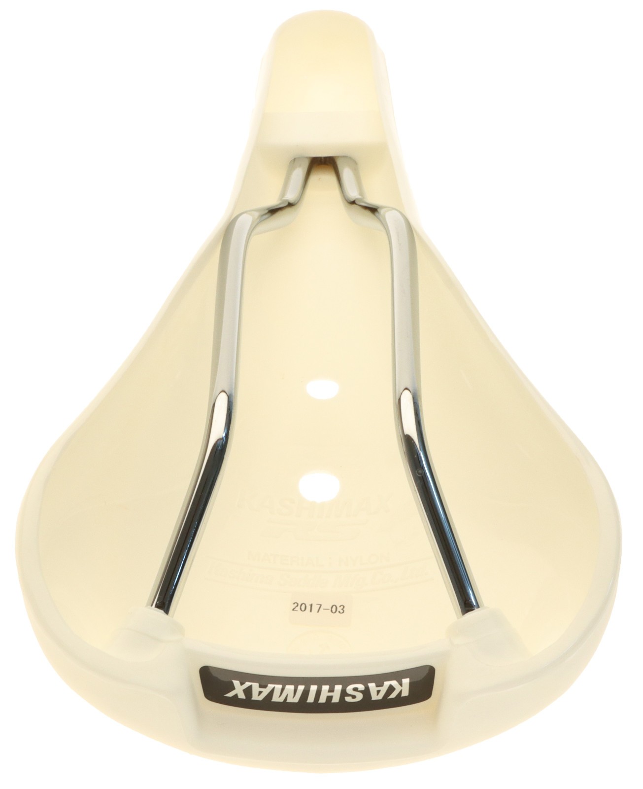 Kashimax Aero MRS-2H Saddle Non-Padded Standard Rails Nylon White NOS NEW