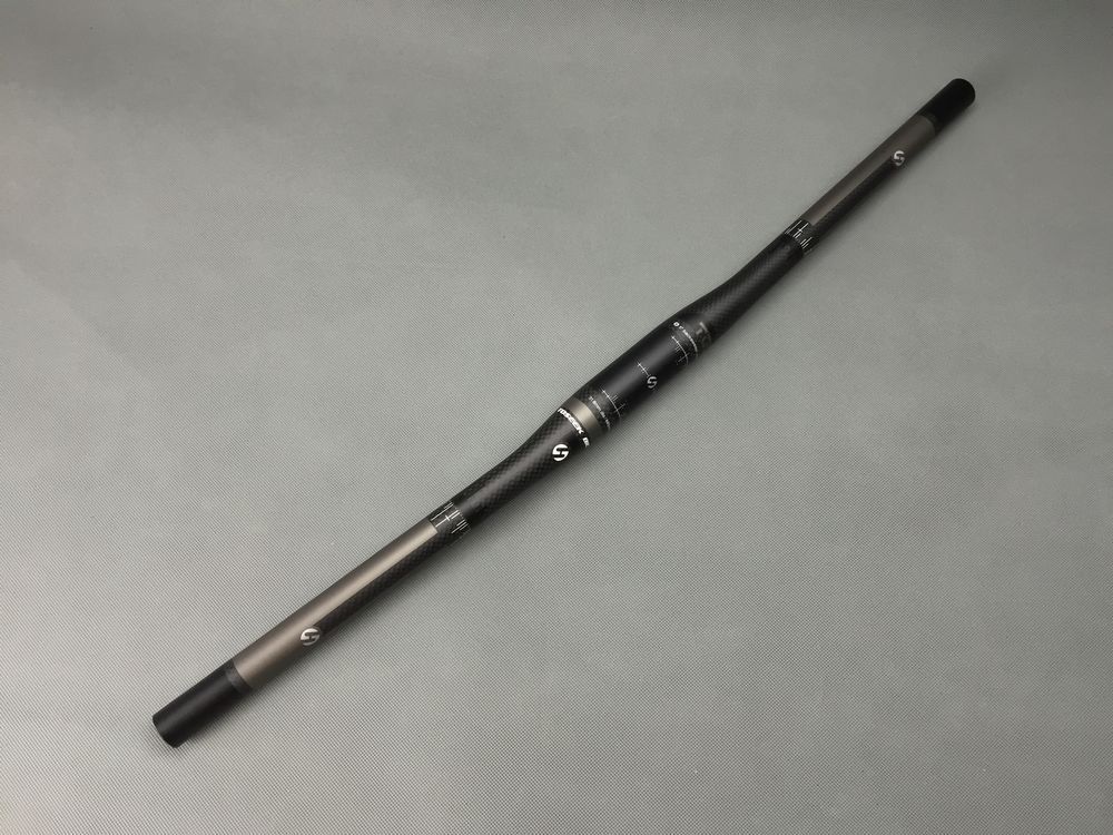 TOSEEK 3K Carbon Fiber Mountain Bike Flat Bar Riser Bar Handlebar 31.8*600-760mm
