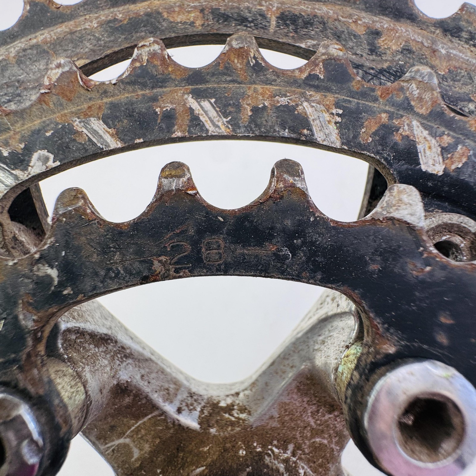 Vintage Sakae SX Triple Crankset 175mm 48/36/28T 110 BCD Silver MTB Bike A36