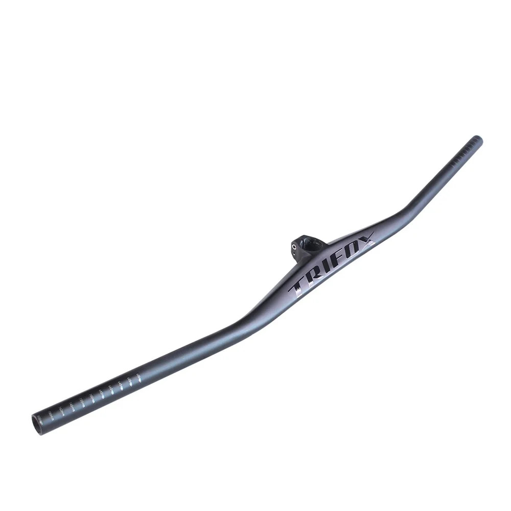 Carbon MTB Bicycle Handlebar 2 Degree UD Matte Integrated Riser Flats Handlebar