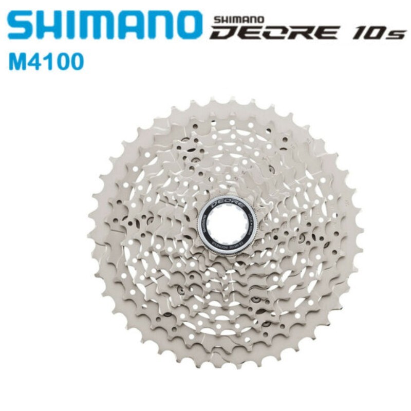 SHIMANO DEORE M4100 10 Speed Silver Cassette CS 11-42T/46T MTB Mountain Bike