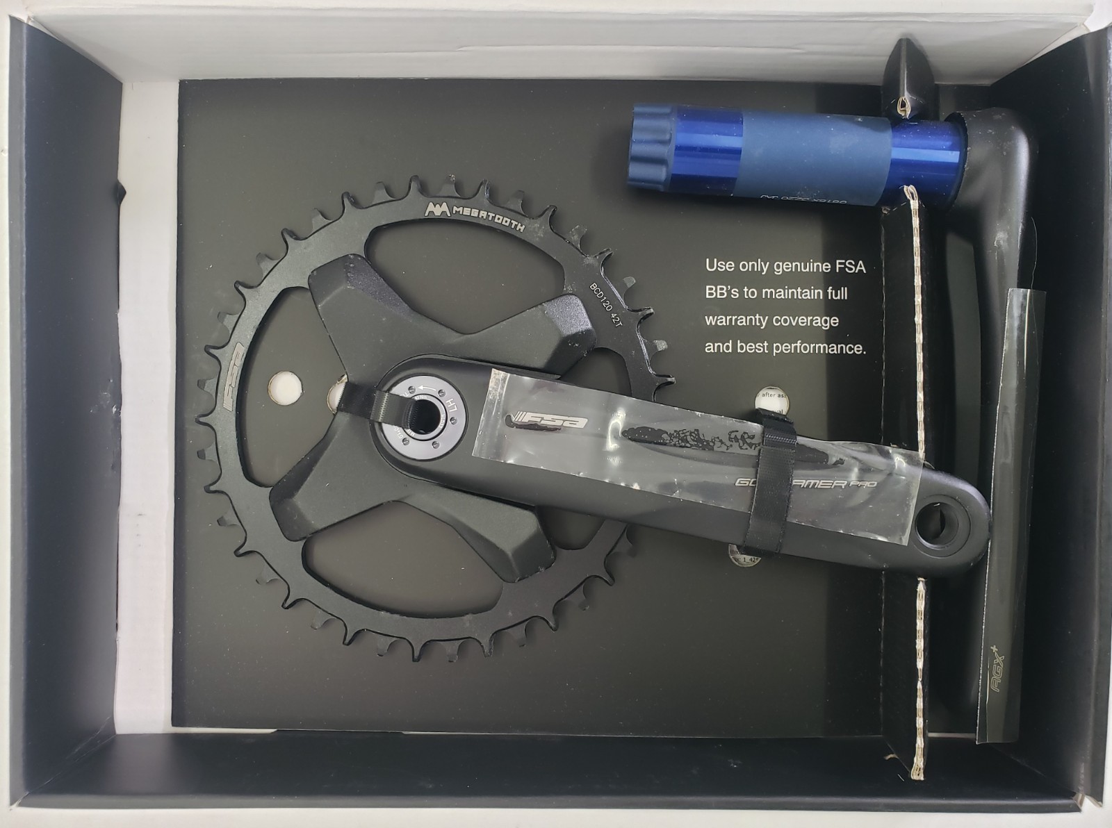 FSA Gossamer Pro AGX+ Crankset 42T 172.5mm NEW #336-0345064090 Free Shipping