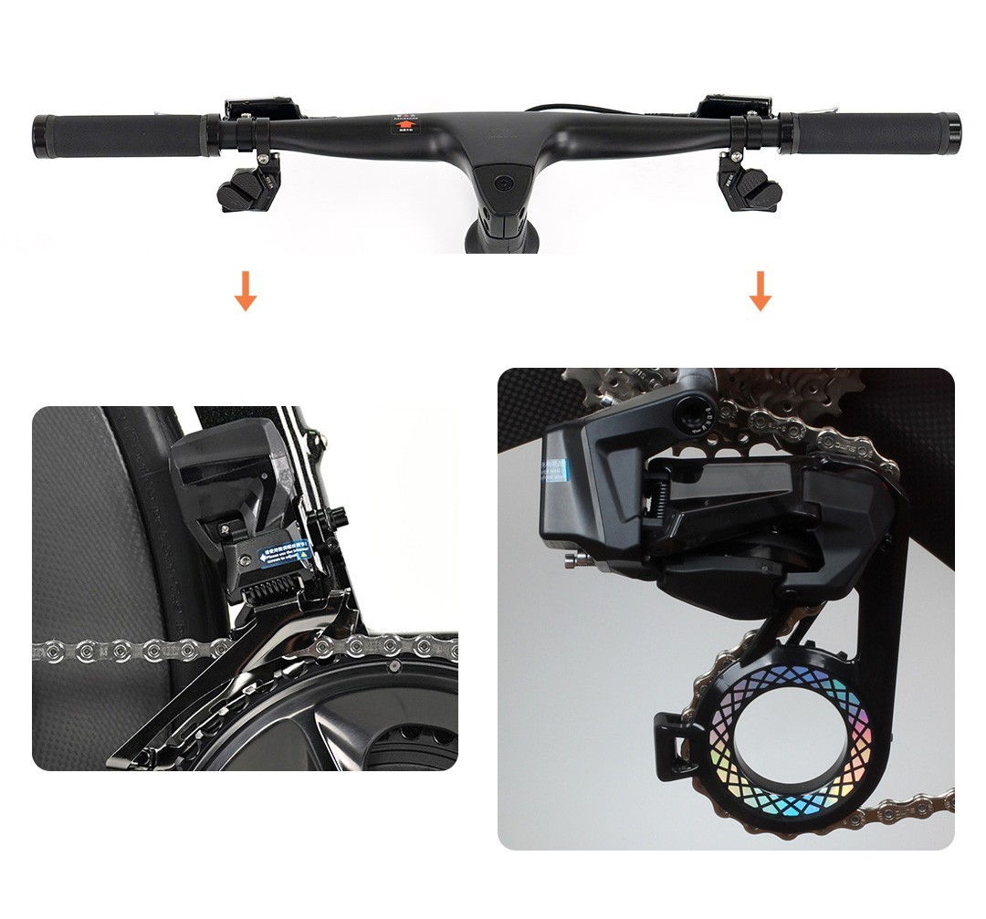 WHEELTOP EDS TXR Wireless Electronic Groupset | Flat Bar | OSPW | 2×3-14 Speed