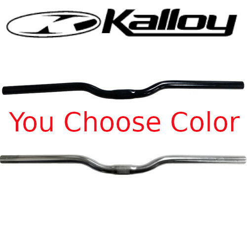 Kalloy MTB153-AL Bike Alloy Handlebar 25.4 x 620mm 30mm Rise 6-d Silver or Black