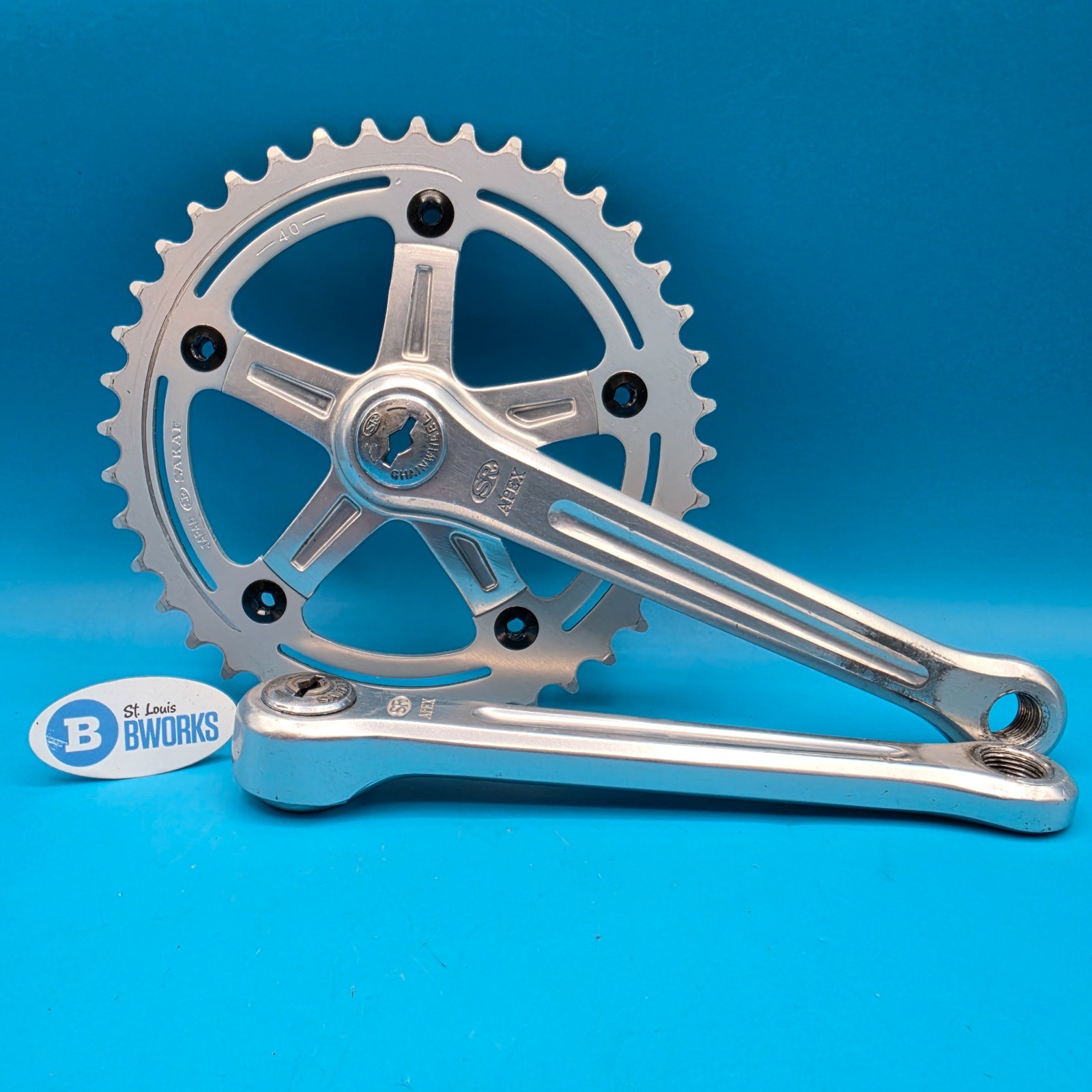 SR Apex Single Speed Square Taper Crankset 170mm 40t 118 BCD Sakae Japan g13