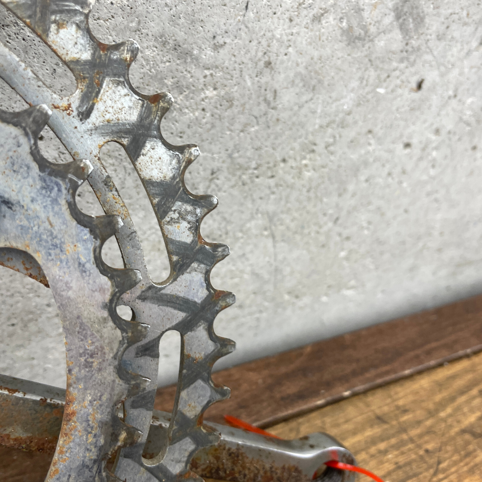 Vintage Raleigh DOUBLE Cottered Crank Set 165 mm Nervar Stamp 50s 60s Steel