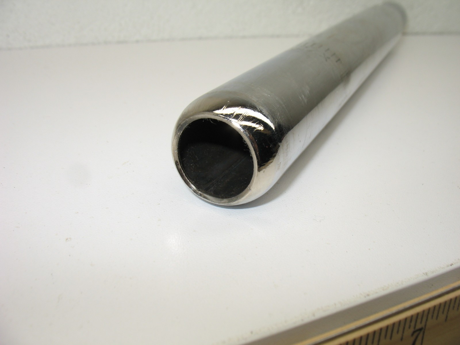 Chrome/Silver Steel Bicycle Seatpost 27.2 – Used