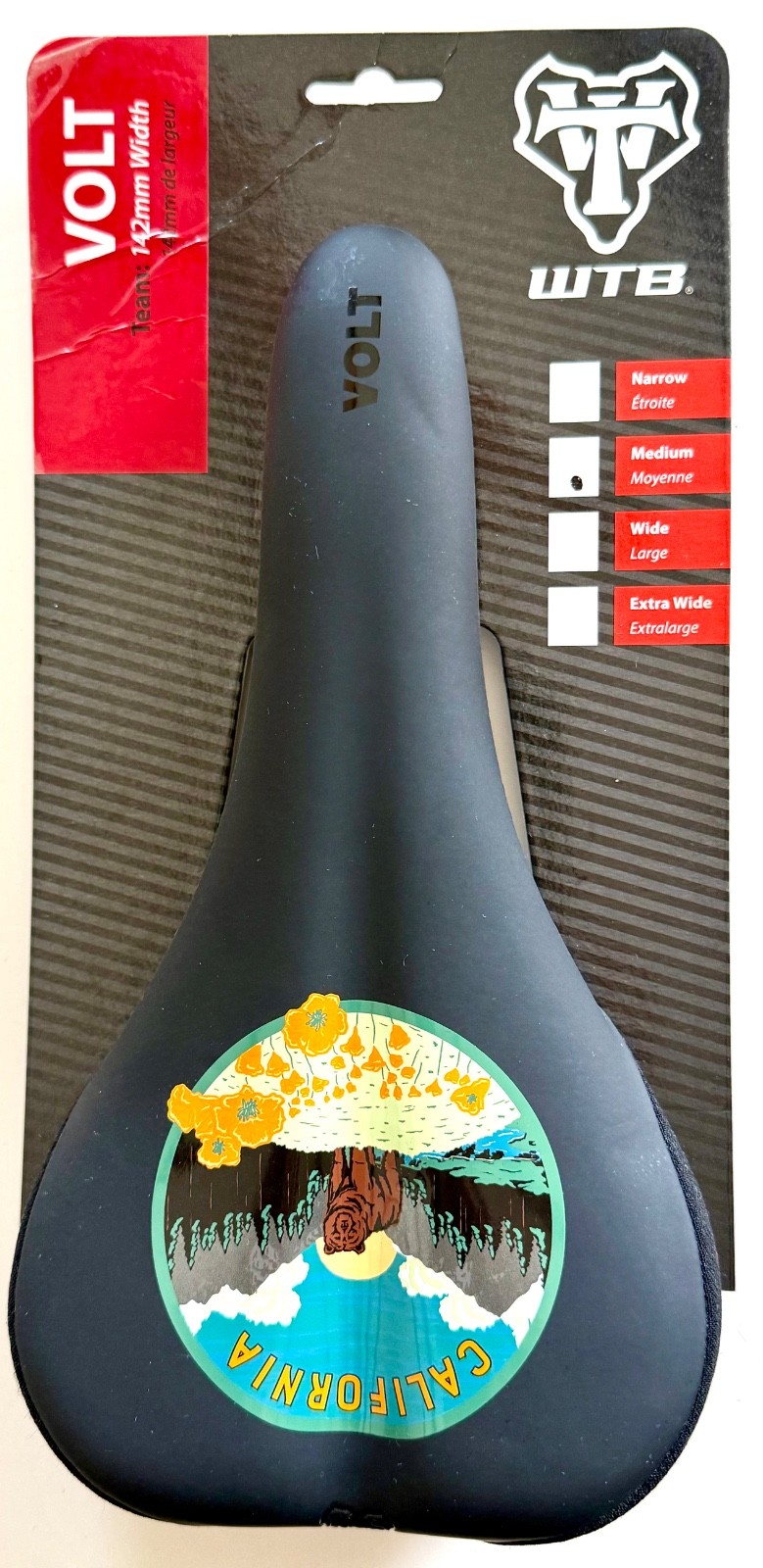 WTB Volt NICA Team California bicycle saddle medium Ti rail limited edition