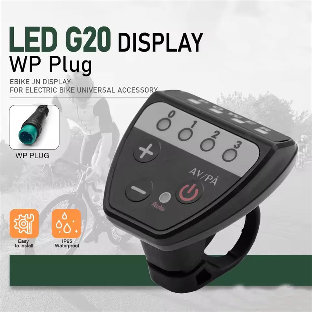 Electric Bike Display 36/48V LED G20 Control Panel Controller Parts SM/WP Plug