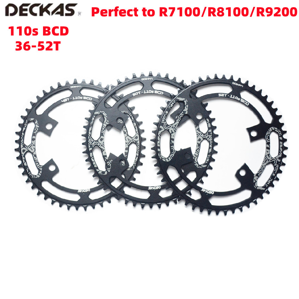DECKAS Chainrings 110BCD Chain rings Perfect to R7100/R8100/R9200（36T-52T）