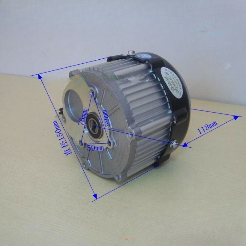 1418HQF 500W DC 48V 60V Brushless Motor Bicycle Motor Without Differential Gear