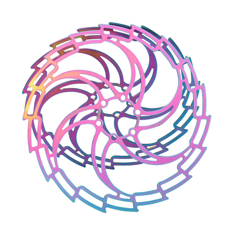 Ultralight Hollow Brake Rotor 160/180/203mm MTB Bike Disc Brake Rotors Colorful