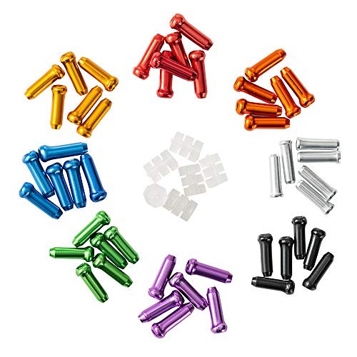 Bike Cable End Caps, Cable End Crimps, Cable Caps for Bike Multi-coloured