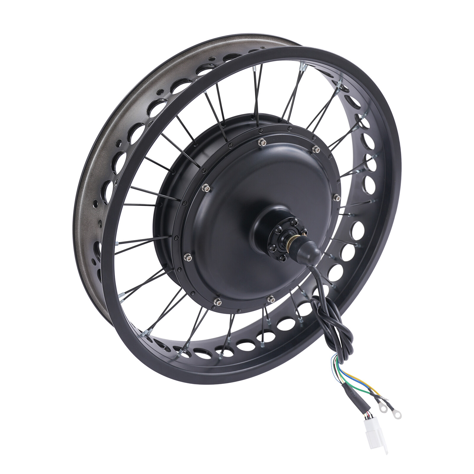 20″ 48V Fat Tire Electric Bike Rear Wheel Hub Motor Snow Bike Conversion Kit 2kW