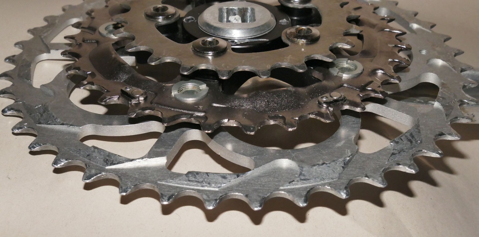 Cook Bros. Racing F-Series Cranks 94/58mm BCD Black Spider w/ Ramped Chainrings