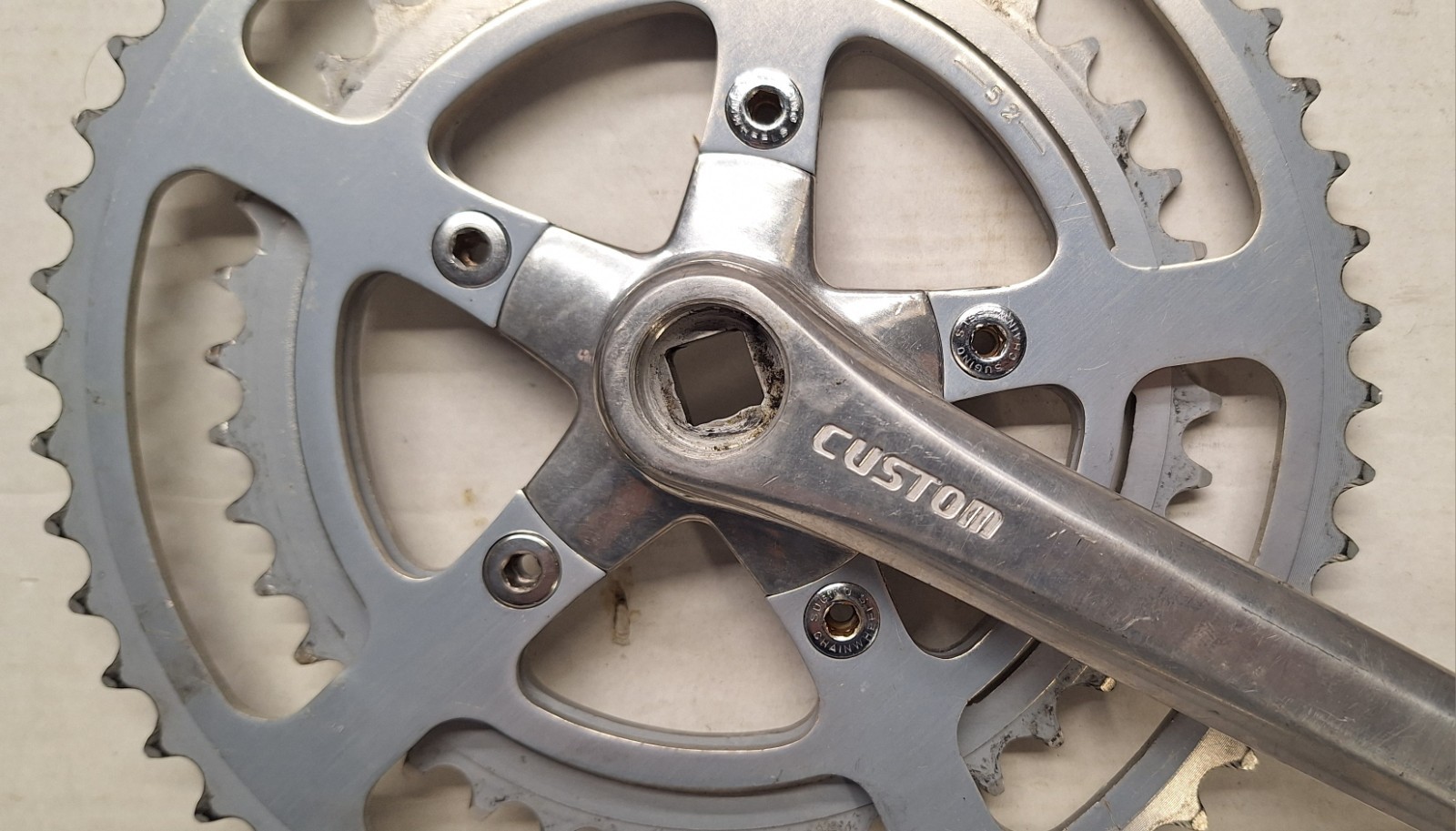 SR Custom Double Square Taper Crankset 170mm 52/40t 5 Bolt 118 BCD