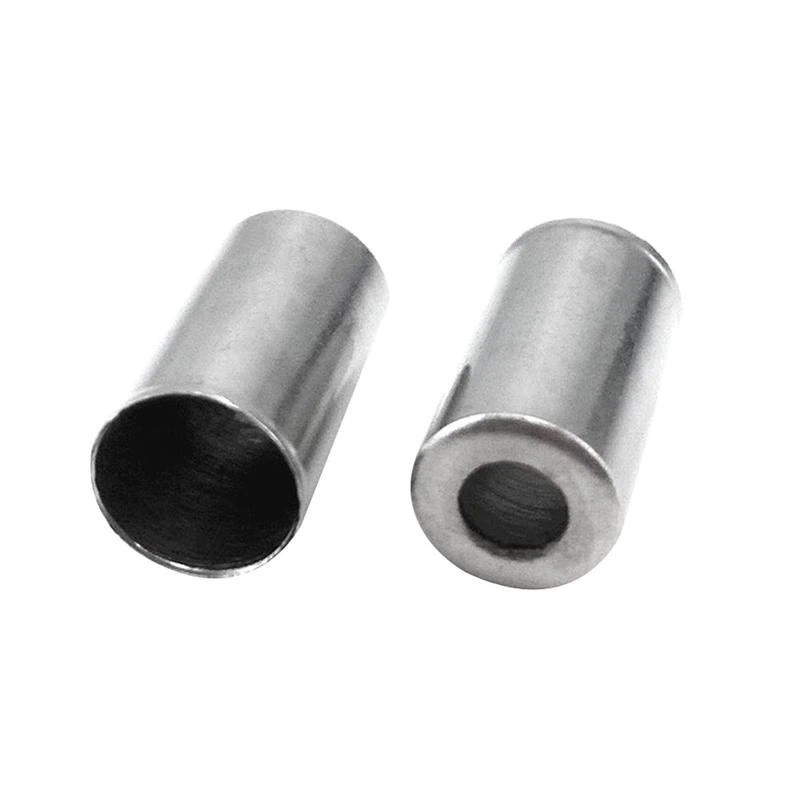 100x Cable End Cap Bike Brake Shifter Sleeve Crimps Ferrules Guide Aluminum 5mm
