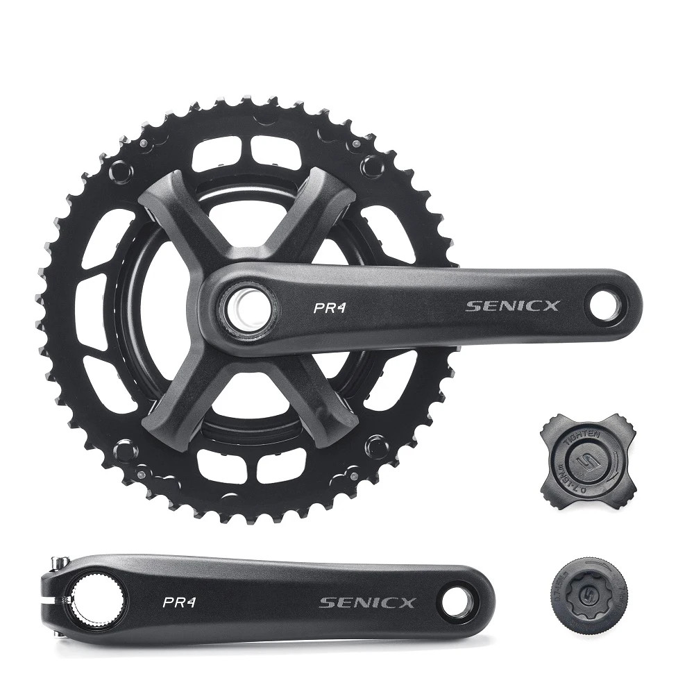 Road Bicycle Crank Set 165MM/170mm/175MM Double Disc 50-34T Bike Chainring