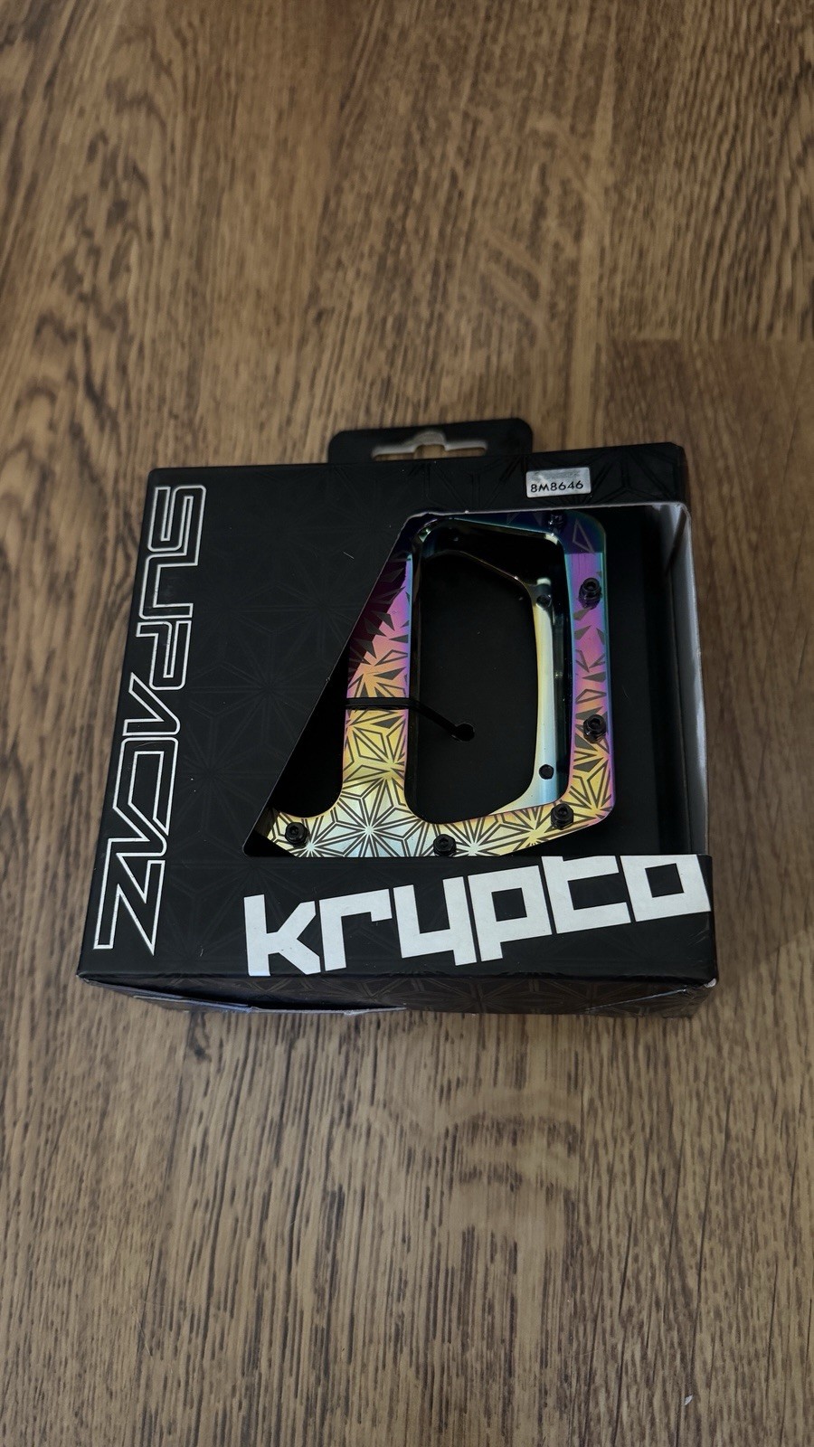 Supacaz Krypto CNC Alloy Platform Pedals Oil Slick MTB BMX Flat Pedals New