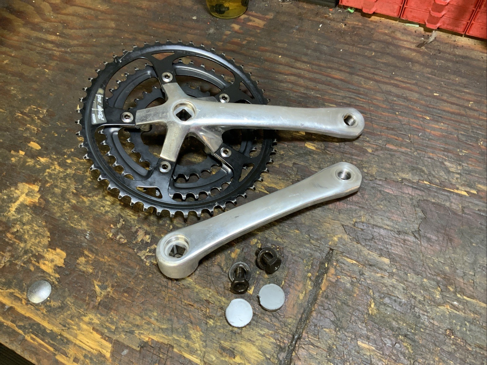 SR Suntour Sakae XCE 175mm 50/40/28t Triple Crankset MTB/Hybrid w/Bolts & Covers