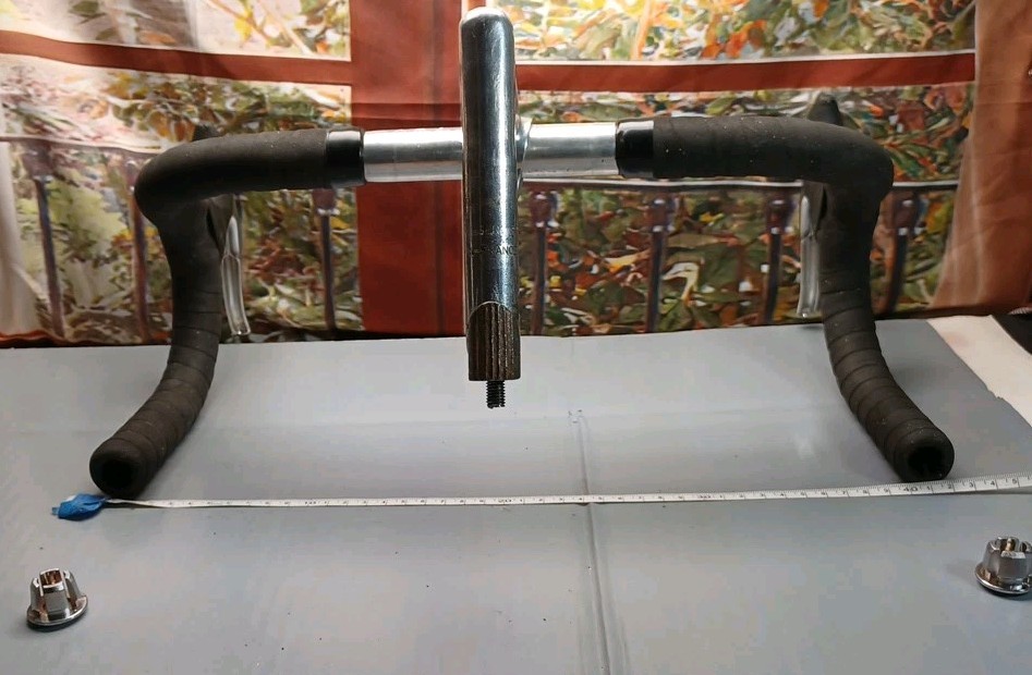 Vintage Belleri Handlebar & Stem St. Etienne 41cm w/ Shimano Aero Lever & Wrap
