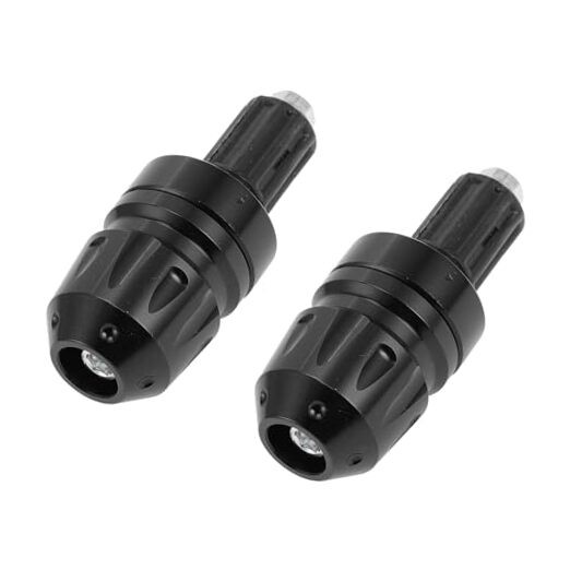 2pcs Motorcycle Bar Ends Plug Universal Handlebar Bar End Caps Aluminum Alloy