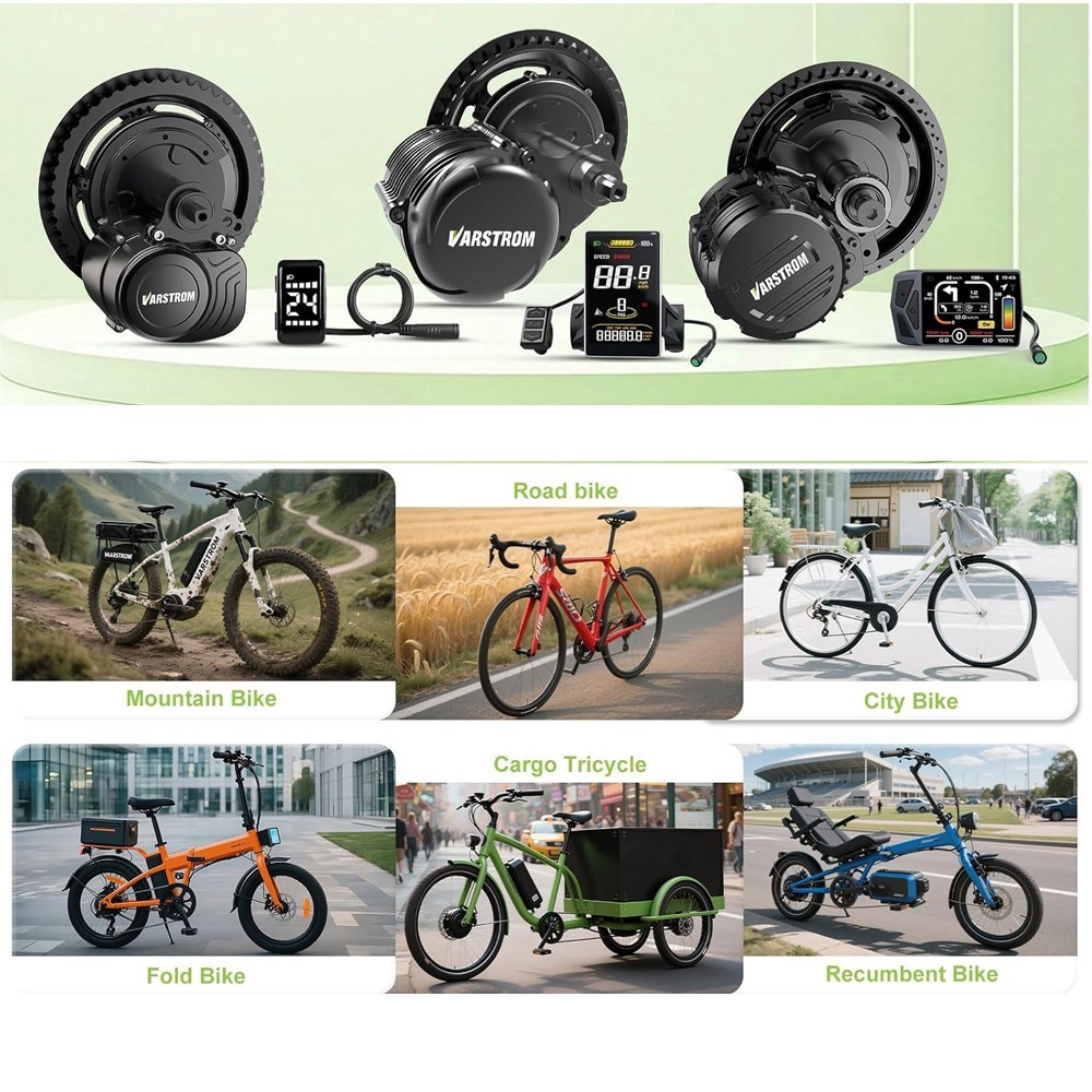 TSDZ16 1000W TSDZ8 750W TSDZ2B 500W 48V EBike Mid Drive Motor Kit Torque Sensor