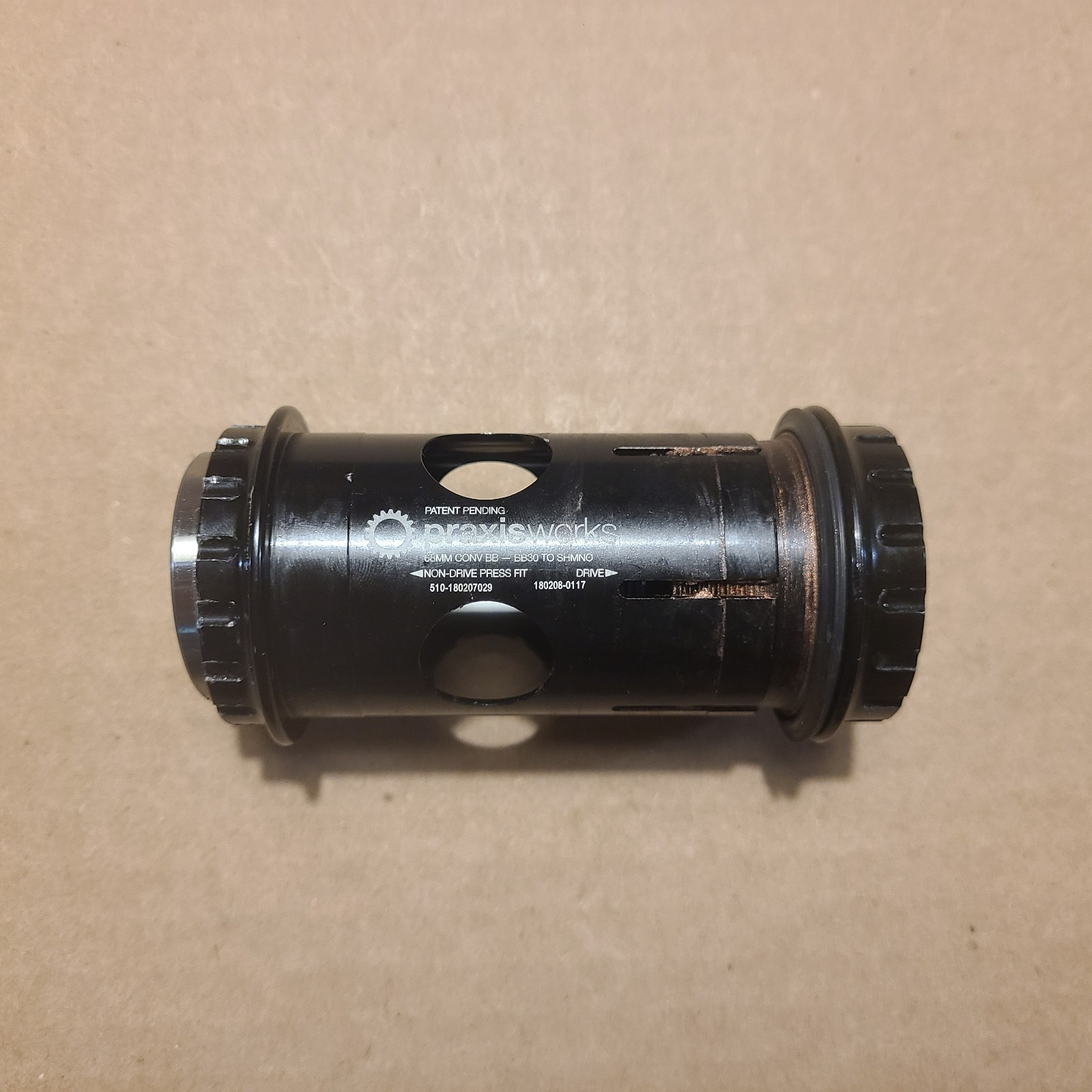 Praxis Works 68mm BB30 to Shimano Conversion Bottom Bracket 24mm Road, Used