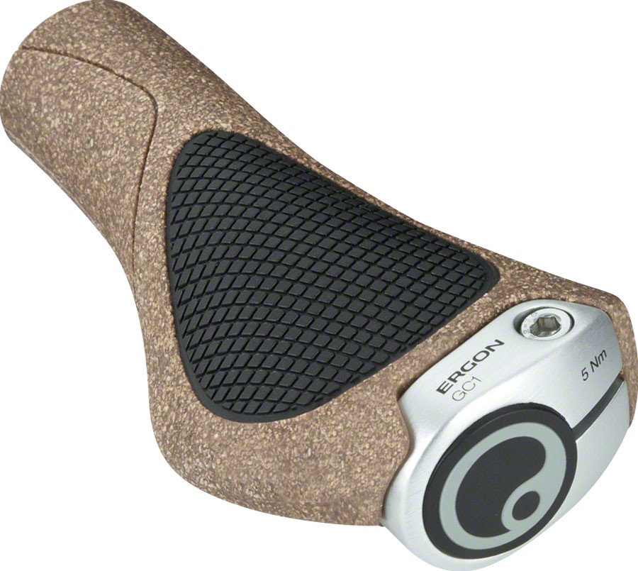 GC1 BioKork Grips – Ergon GC1 BioKork Grips – Lock-On, Black/Tan – Grip
