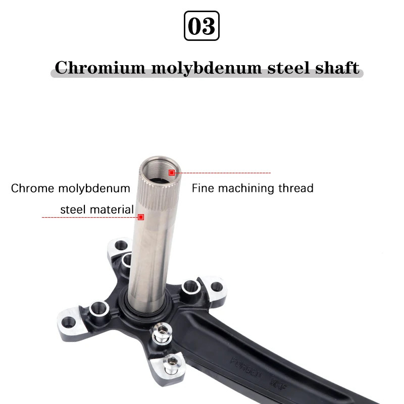 104 BCD MTB Mountain Bike Crank Arms For Bicycle Integrated Crankset 32-42T