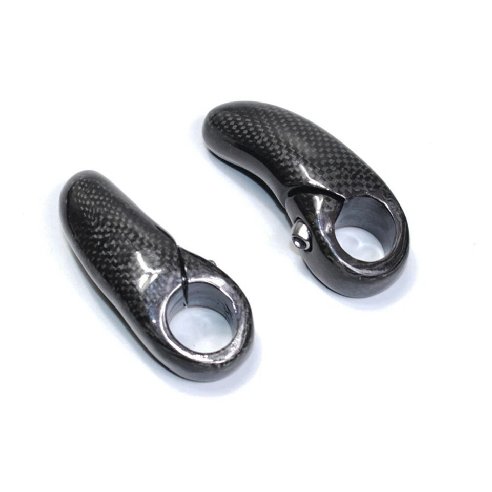 Lightweight Carbon Fiber Bar End Plugs 22.2mm for MTB Road Bicycles Handlebar
