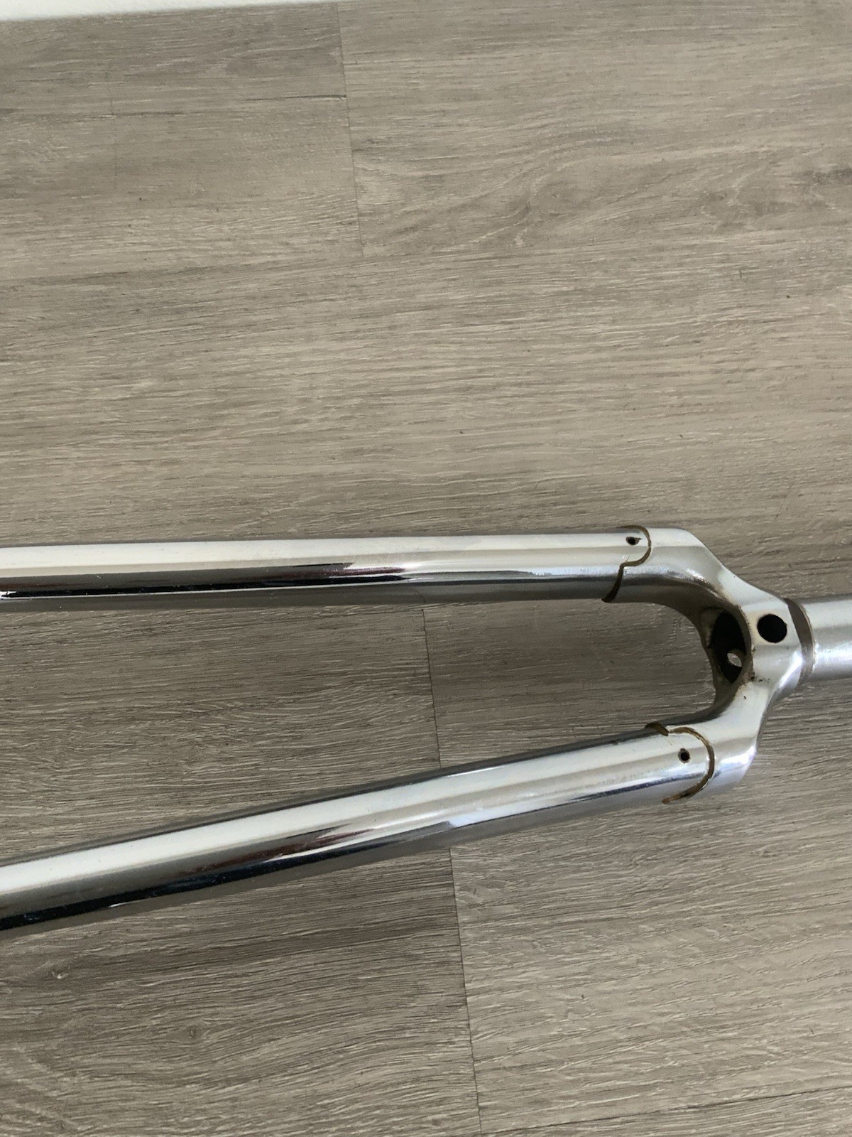 MERCIER ONE-INCH THREADED FORK 700C 171 MM STEERER BSA THREADS 26.4 RACE CHROME