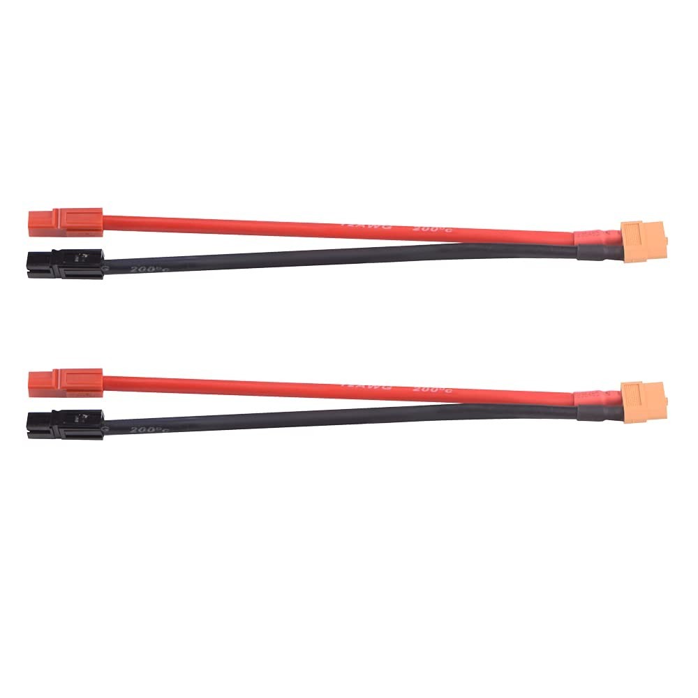 2Sets Anderson to XT60 Female Adapter Cable 6inch 12awg Ebike Battery Wire