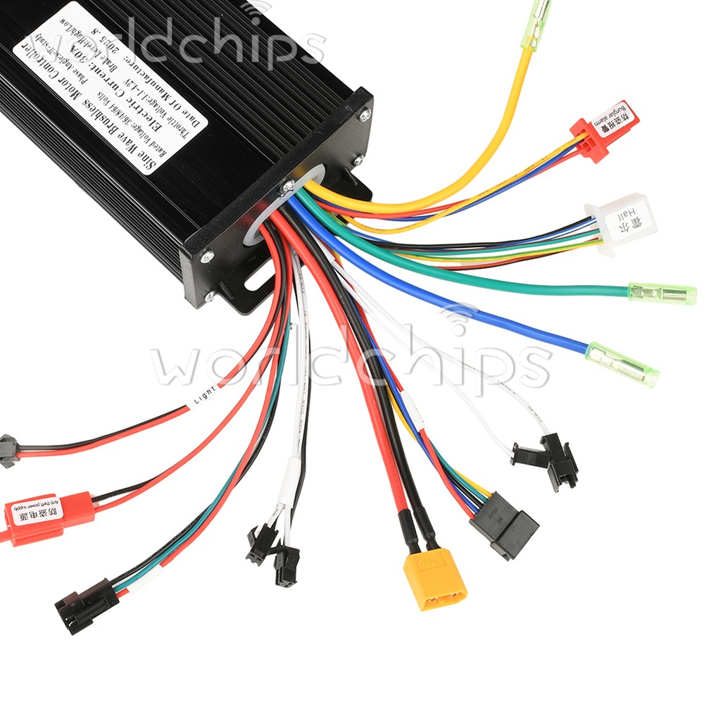 36V 48V 64V 40A 30A 20A Brushless Motor Controller E-Bike S866 LCD Display Meter